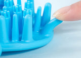 Flexible Massagenoppen im Detail – baugleiches Modell in Blau; geliefert wird Grau