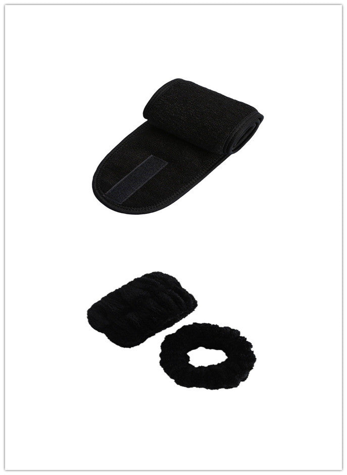 Waschset in Schwarz